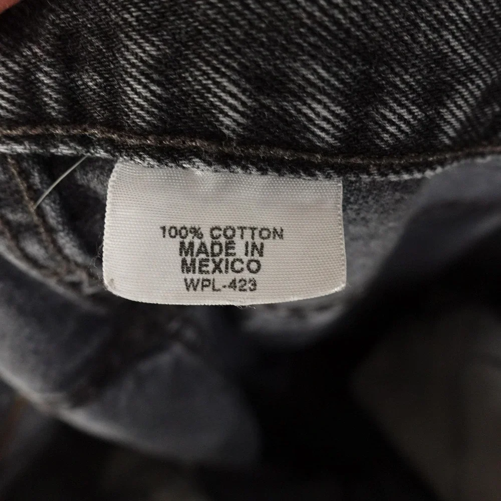Levis 501 Jeans Mens 38x29 (40x30) Gray Charcoal Wash Straight Denim Pants
